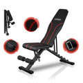 Adjustable Weight Bench with 660lbs Weight Capacity Foldable Gym Bench T389079