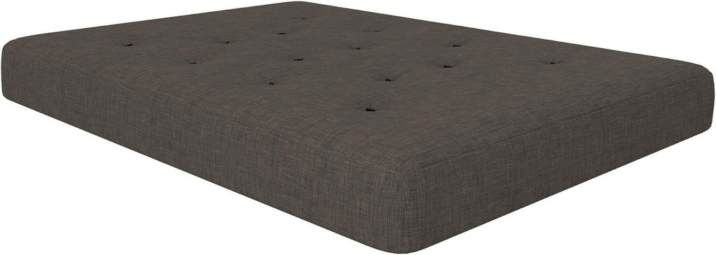 8-Inch Pocket Spring Coil Futon Mattress, Full, Taupe Gray Z42285