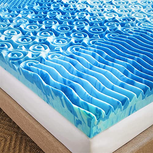 Blue Twin 3" Cooling Foam Mattress Topper O33334
