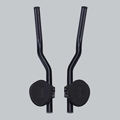 Black 26/31.8 mm Aluminium Two-Piece Tri Bars Bike Handlebar Q133751