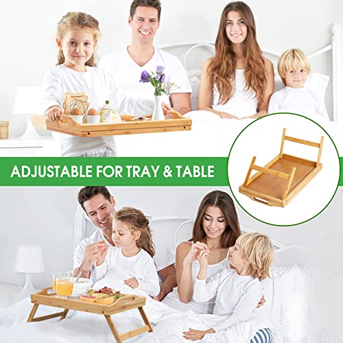 Bamboo Bed Tray Table with Foldable Legs 2 Pack J151