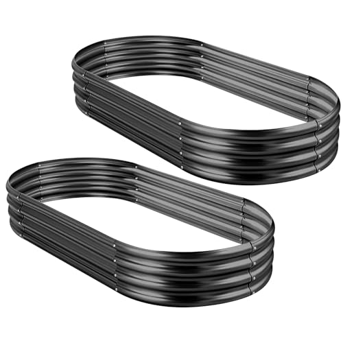 2Pcs Galvanized Raised Garden Bed Kit R542