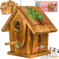 Carbonized Solid Wood Bird House DIY Kit A721