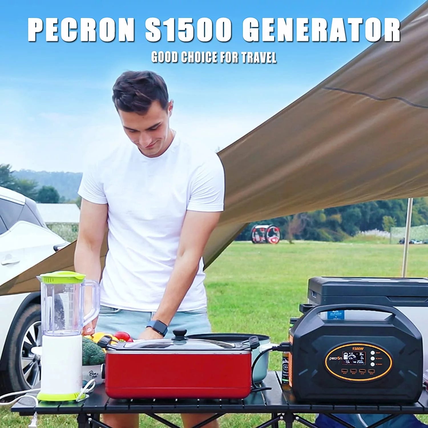 Portable Power Station 1461Wh 1500W AC Outport Solar Generators I469