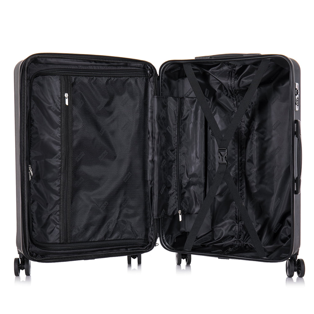 Black 28" Hardside Lightweight Luggage with Spinner Wheels Y1689
