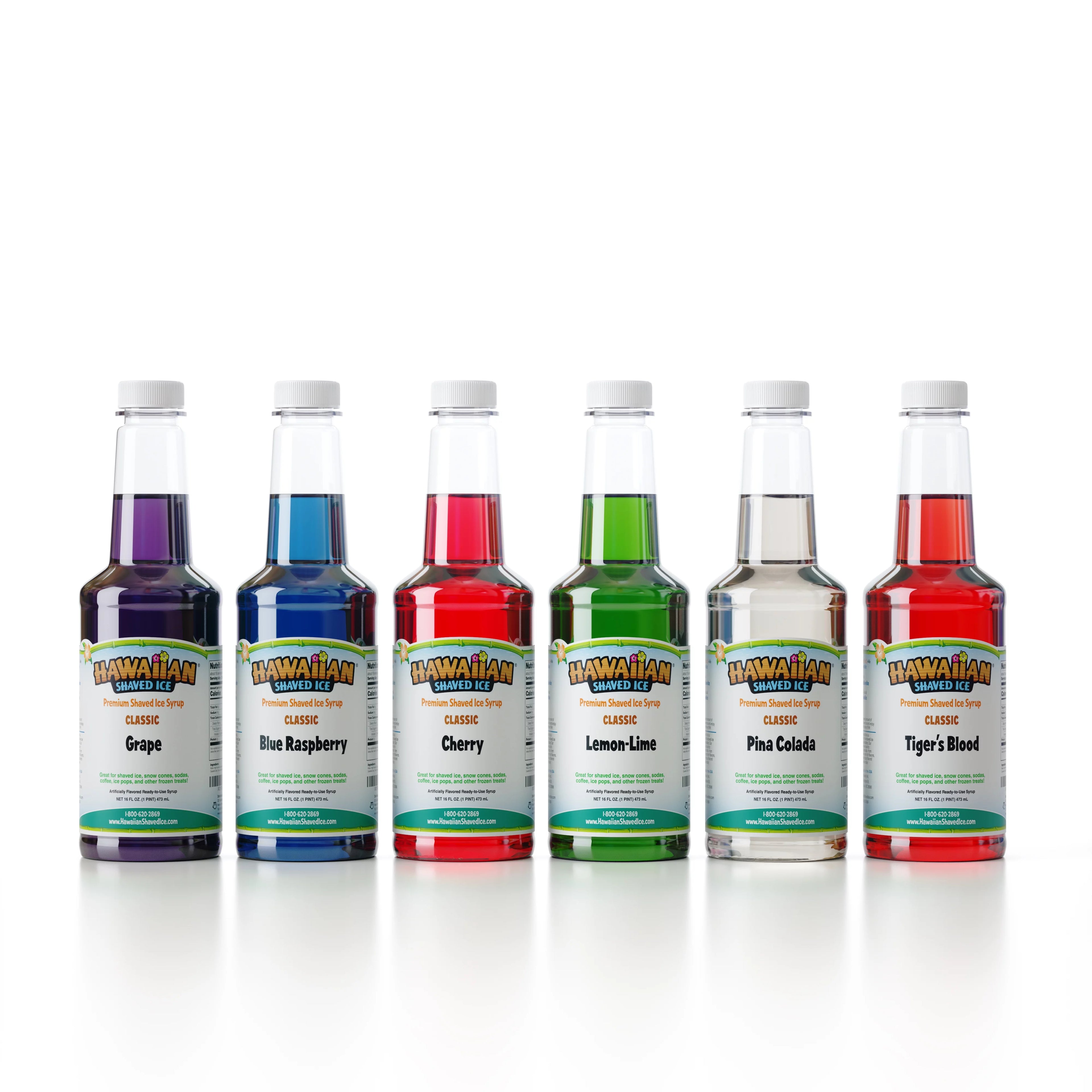 6 Flavor Pack Shaved Ice Syrup I565639