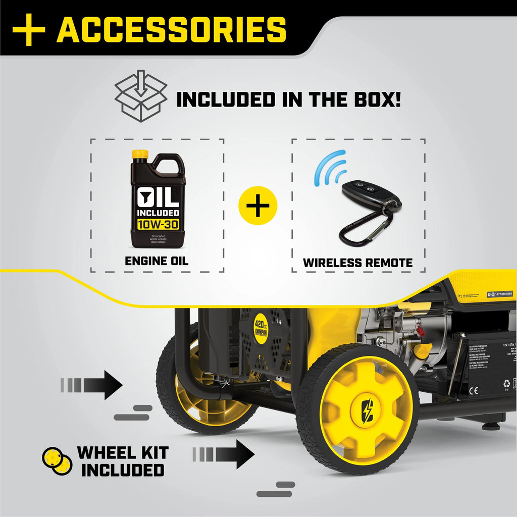 Portable Generator with Wireless Remote Start V161