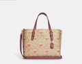 Heart Stripe Print Crossbody Tote K679