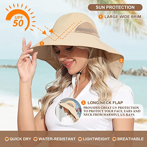Outdoor Sun Hat with Neck Flap Wide Brim Fishing Hat G479520