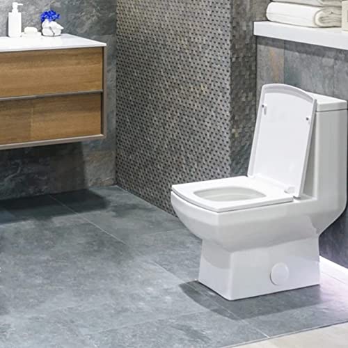 Square White Quick Release Toilet Seat A87383
