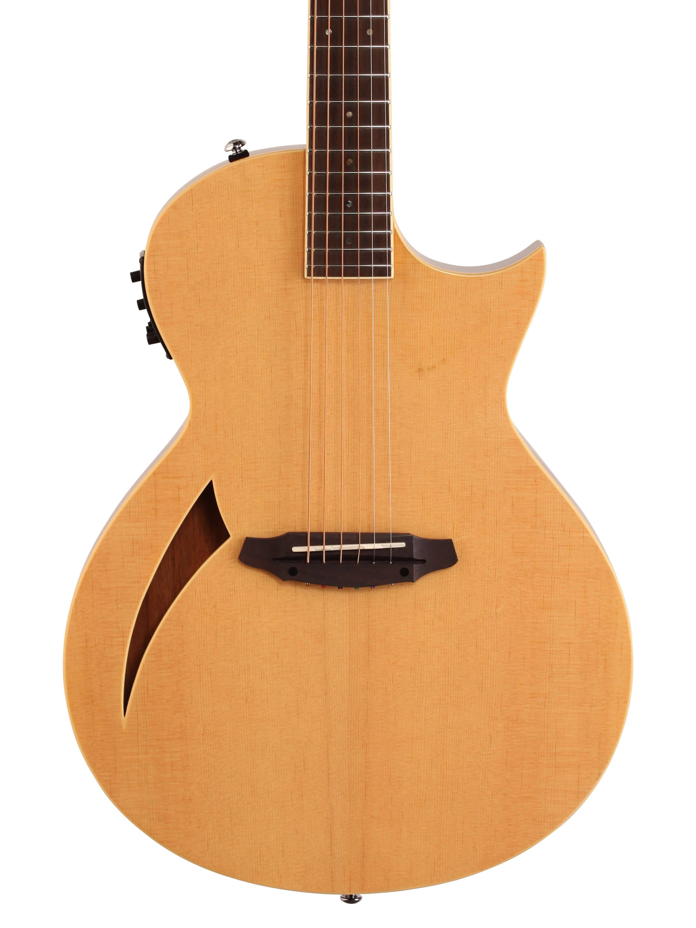 Natural Thinline Acoustic-Electric Guitar F1245