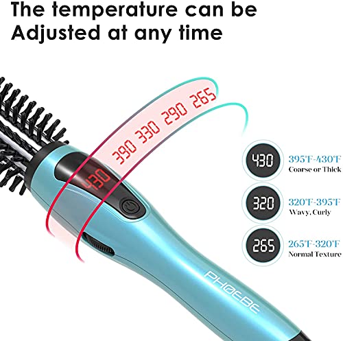 1 Inch Ceramic Tourmaline Ionic Hair Curler Hot Brush Q1935