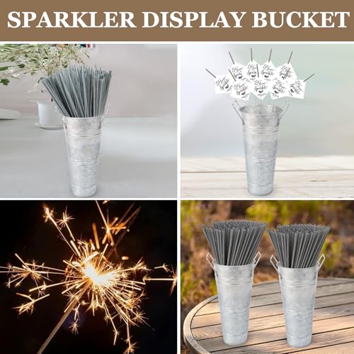 Silver Metal Flower Vase Set of 8 G17904