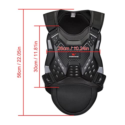 Reflective Motorbike Chest Spine Protector Vest E267