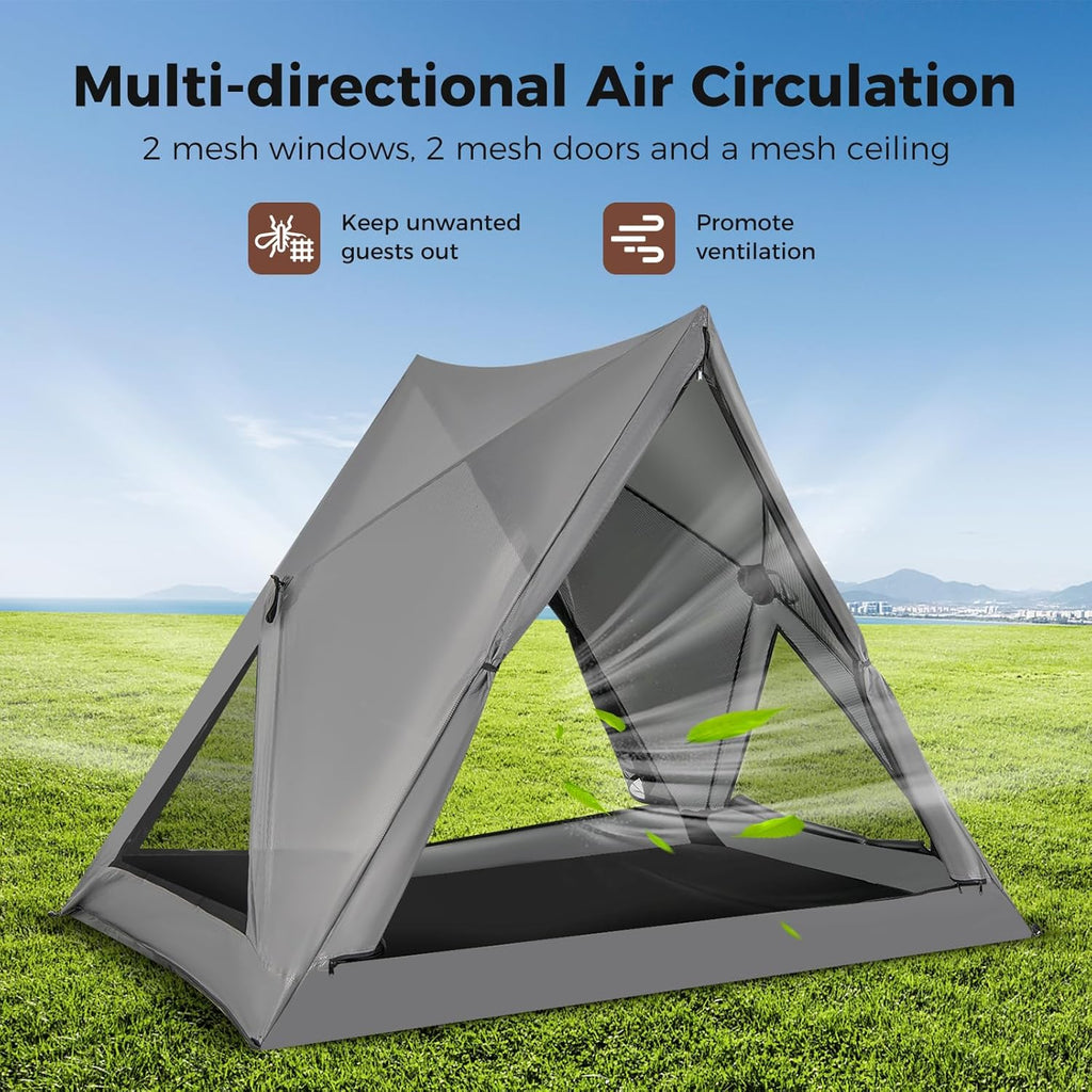 Pop Up Camping Tent for 2-3 Person with Removable Rainfly and Carrying Bag G866846