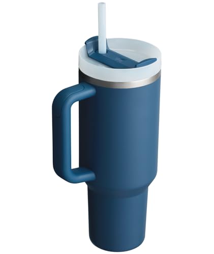 40 oz Insulated Stainless Steel Tumbler with Handle and Straw R575