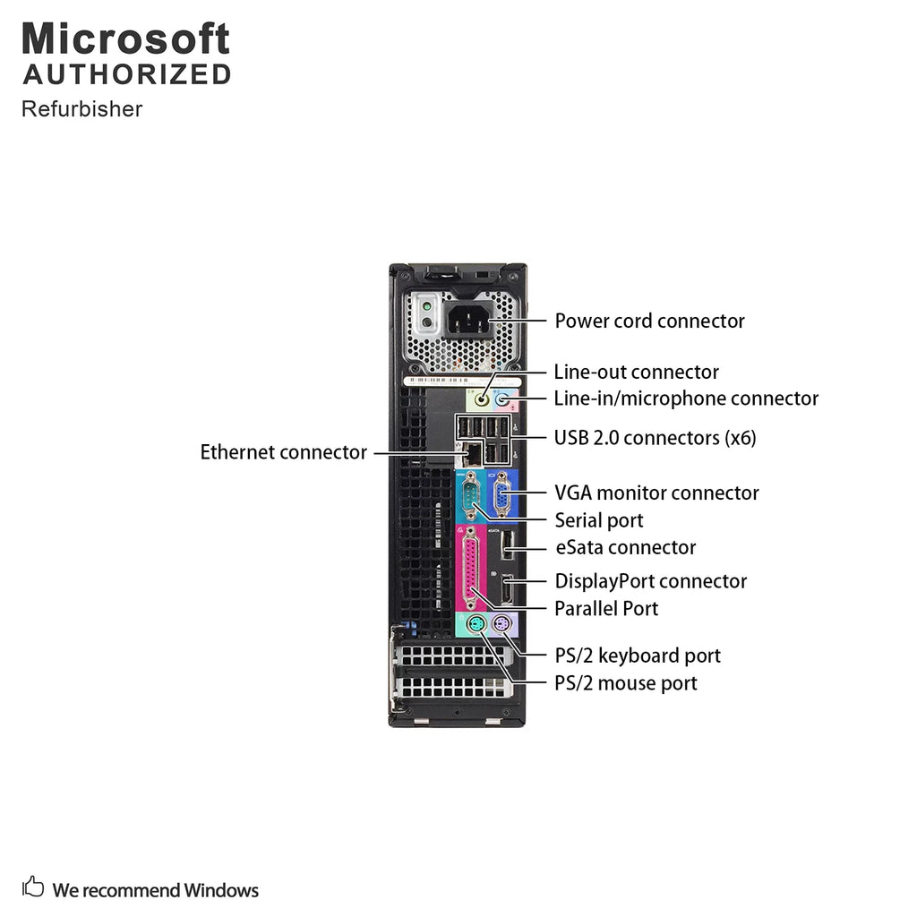 Restored Dell Optiplex 960 3.0GHz C2D 4GB 160GB DVD Windows 10 Pro 64 SFF Computer N695380