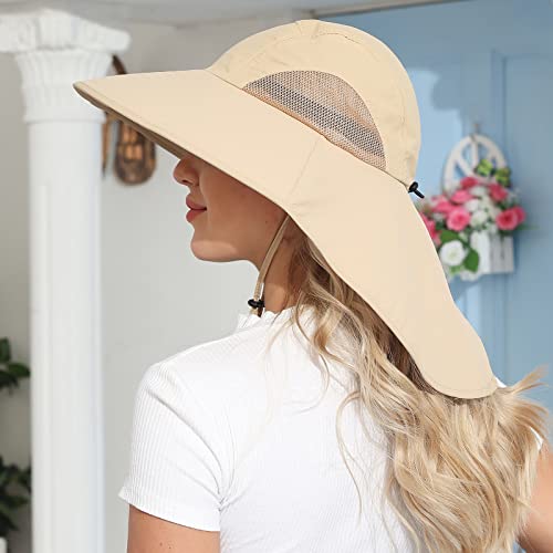Outdoor Sun Hat with Neck Flap Wide Brim Fishing Hat G479520