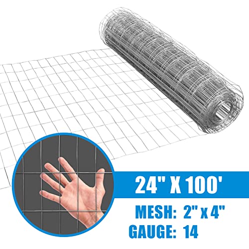 14 Gauge Galvanized Welded Wire Mesh 2 inch by 4 inch W105475