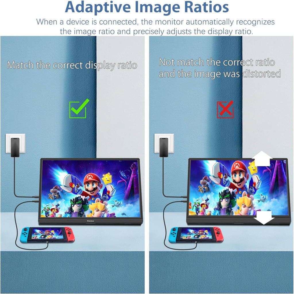 16 Inch FHD IPS Touchscreen Portable Monitor with Built-in Speakers K44409