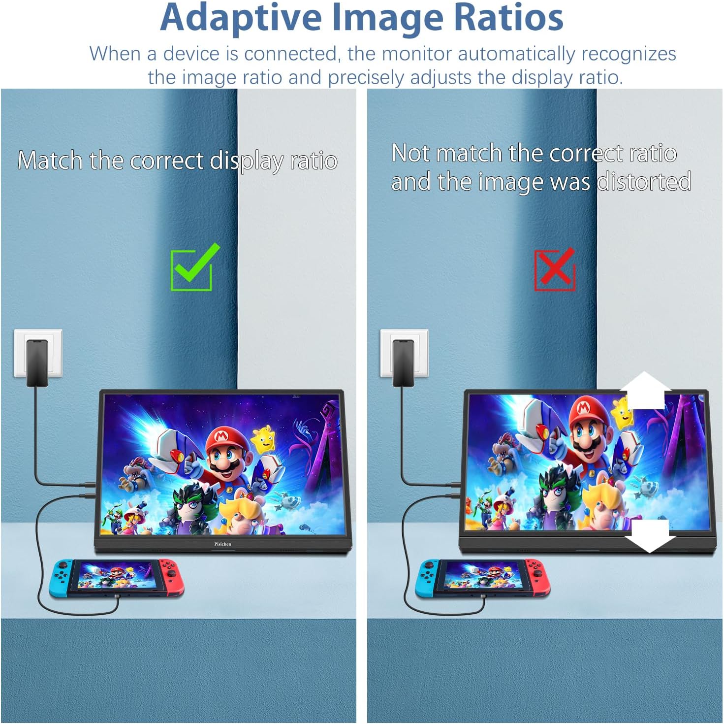 16 Inch FHD IPS Touchscreen Portable Monitor with Built-in Speakers K44409