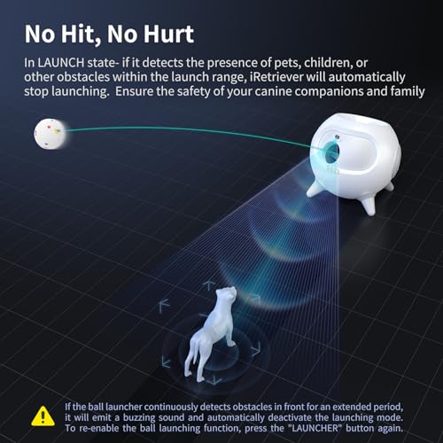 Automatic Obstacle Avoidance Dog Ball Launcher with 4Pcs Balls K4001
