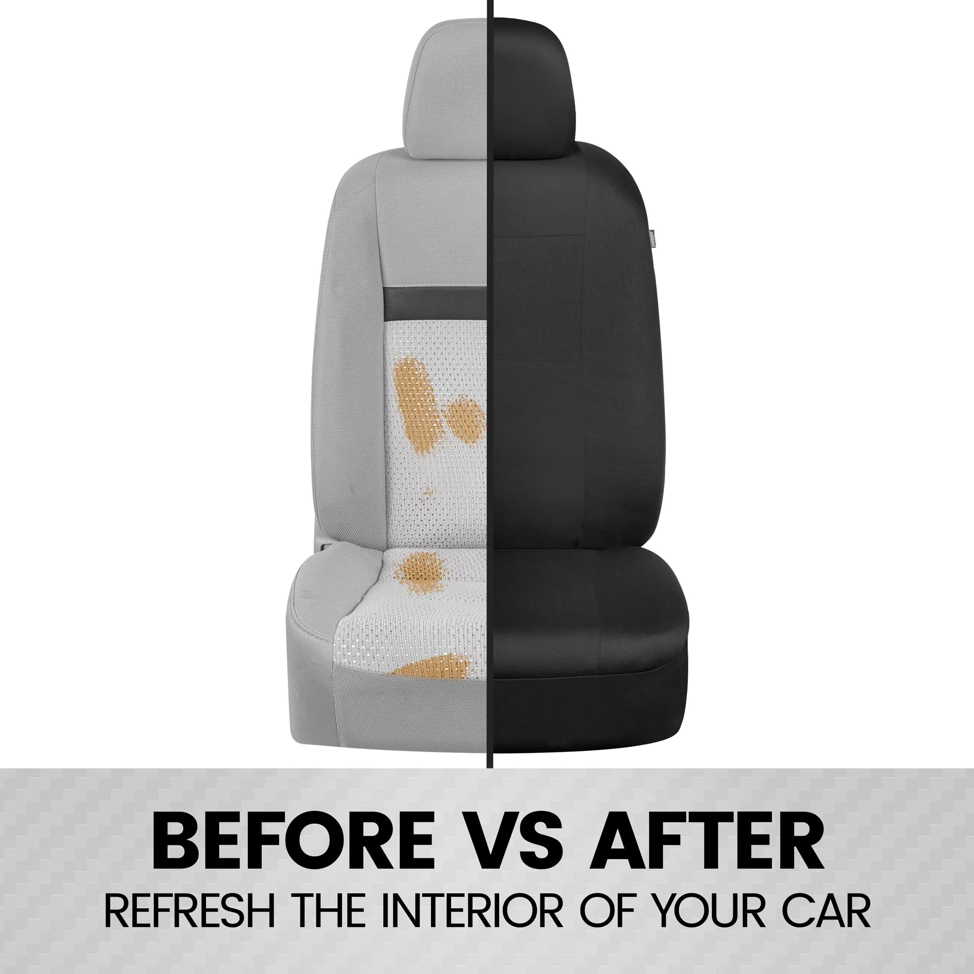 Black PolyPro Car Seat Covers Front Set Z749