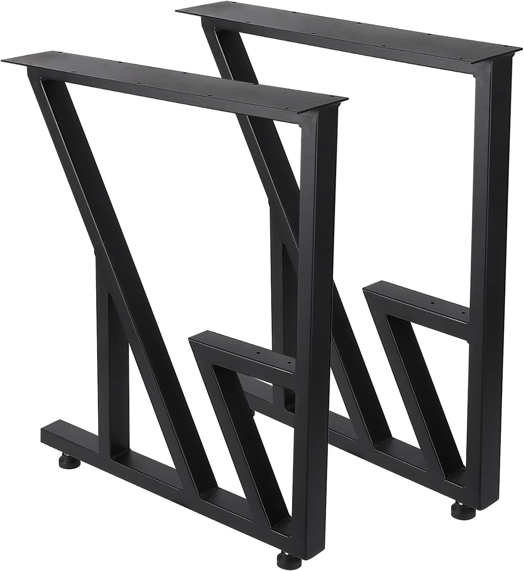 Black Heavy Duty Metal Table Legs 28"x124" (2PCS) H52280
