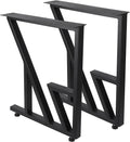 Black Heavy Duty Metal Table Legs 28"x124" (2PCS) H52280