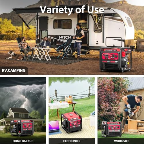2500-Watt Gas Powered Portable Inverter Generator with CO Sensor V8117