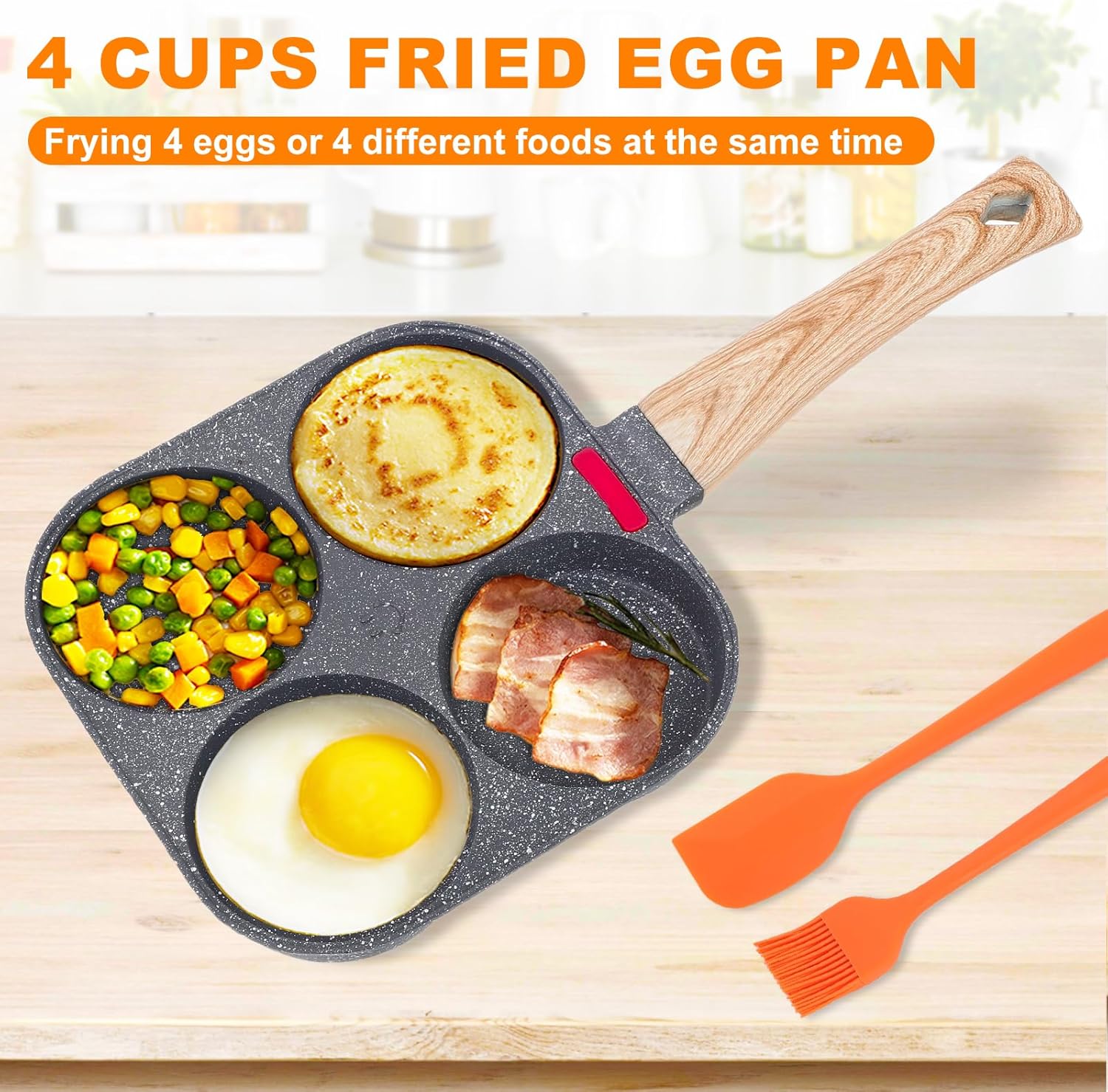 4 Cup Nonstick Aluminum Egg Pan U9135