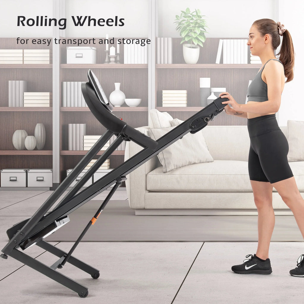 Folding Electric Treadmill with Incline A555627