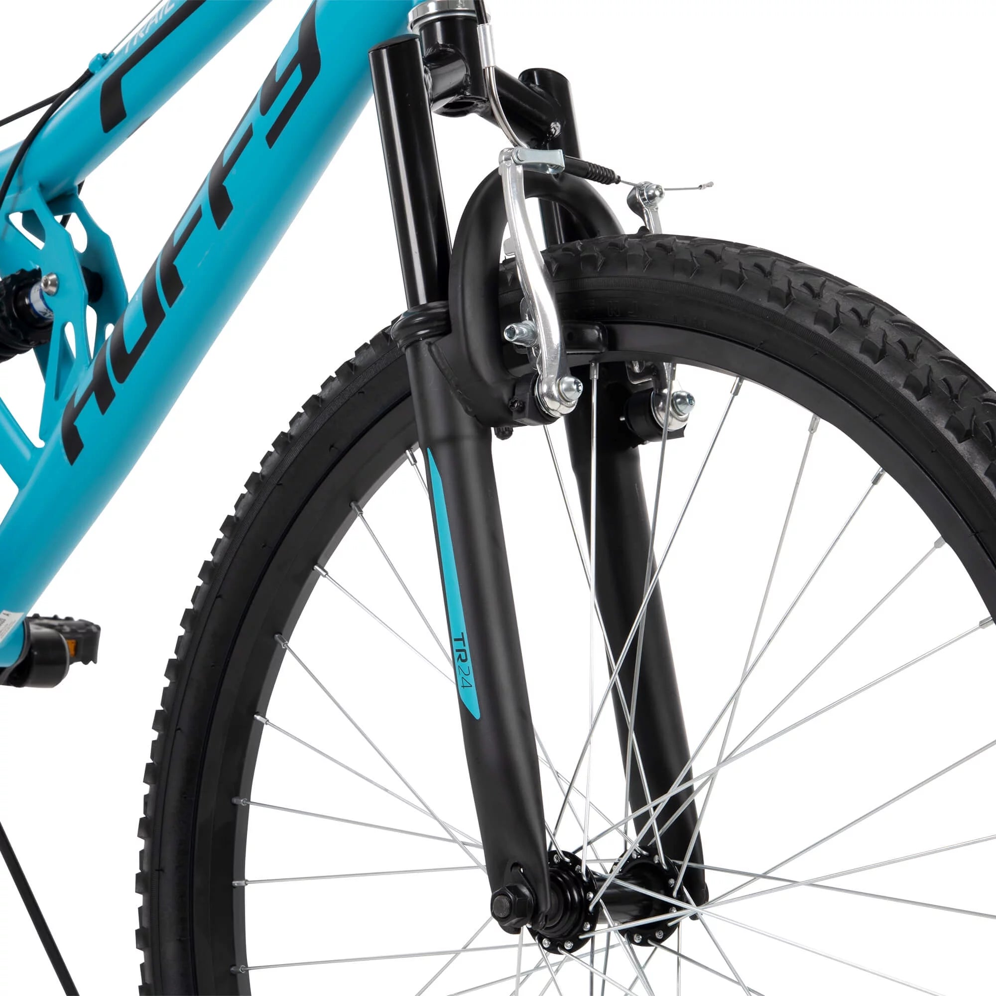 24 Trail Runner Girls Full Suspension Mountain Bikes Teal Blue N3649