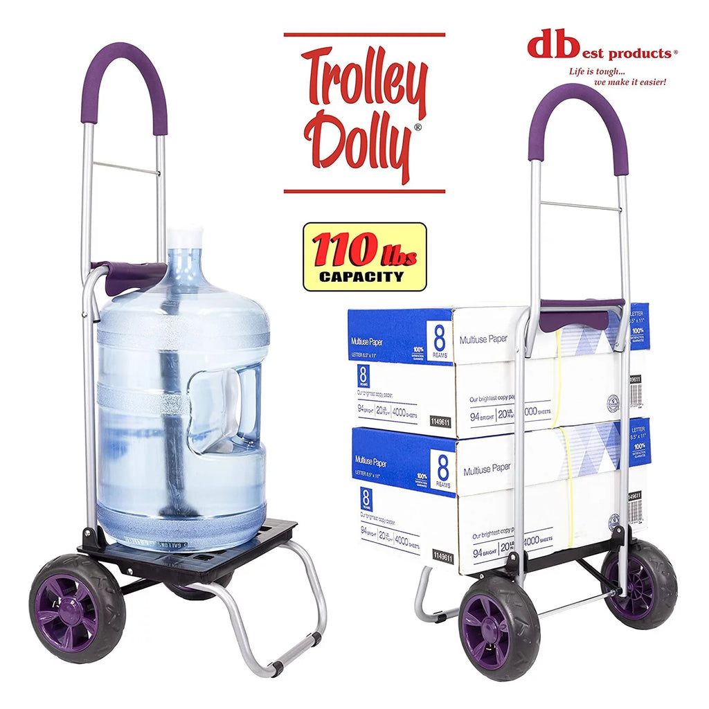 Purple Foldable Shopping Cart N459