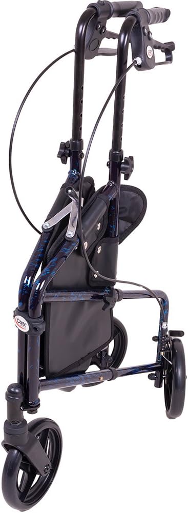 3 Wheel Foldable Walker with Height Adjustable Handles D32877