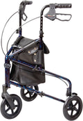 3 Wheel Foldable Walker with Height Adjustable Handles D32877