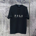 Men's Crew‑Neck Short‑Sleeve T‑Shirt, Front Letter Logo Print