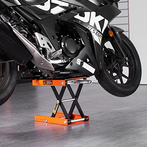 1100 LBS Steel Motorcycle Scissor Lift Jack with Safety Pin Z90337
