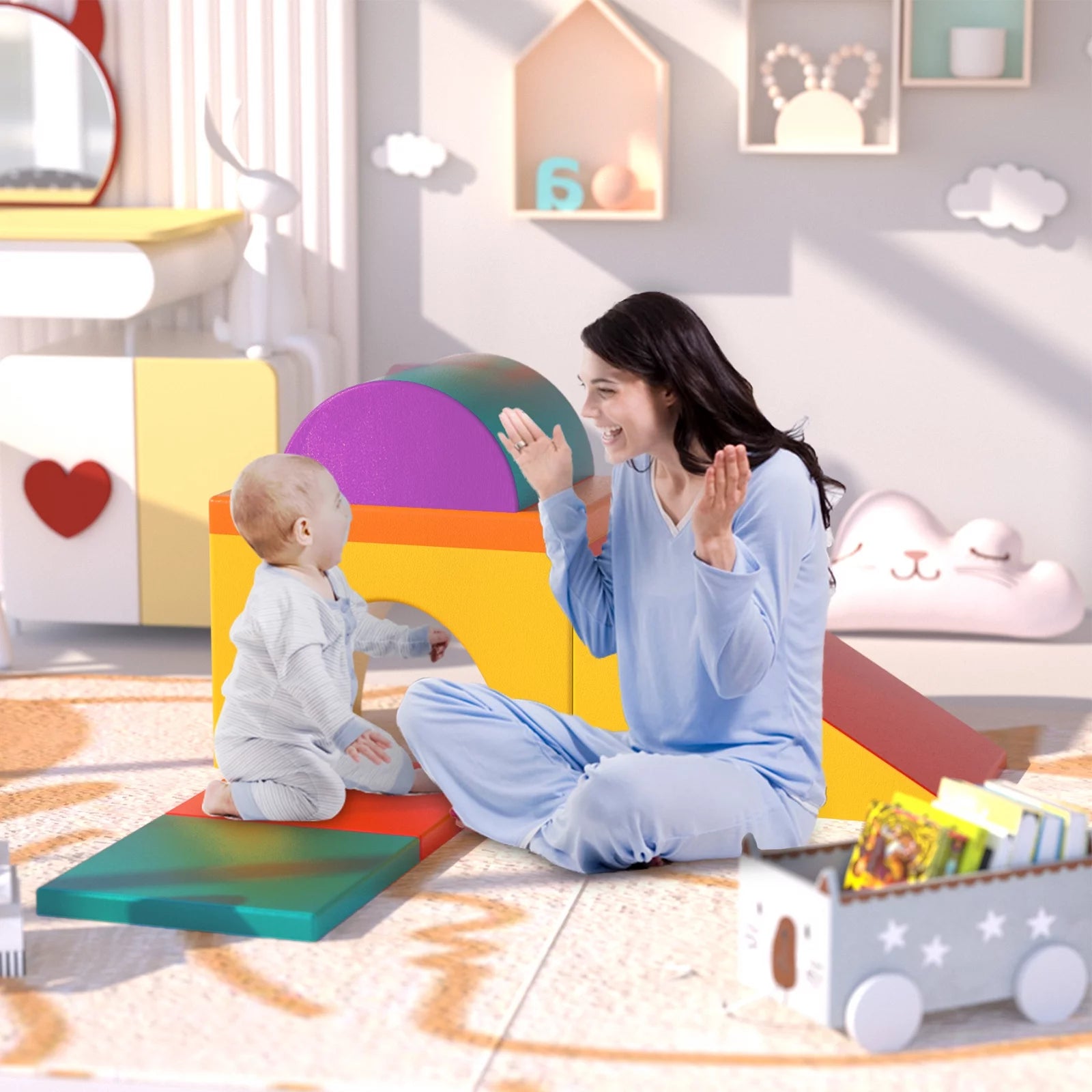 5 PCS Foam Climber Blocks for Toddlers E3958