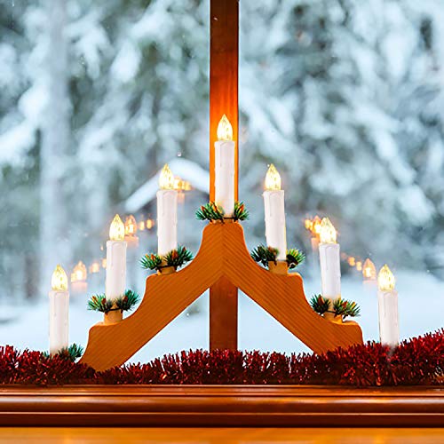 10 PCS Battery Operated Taper Candle Lights with Remote T252
