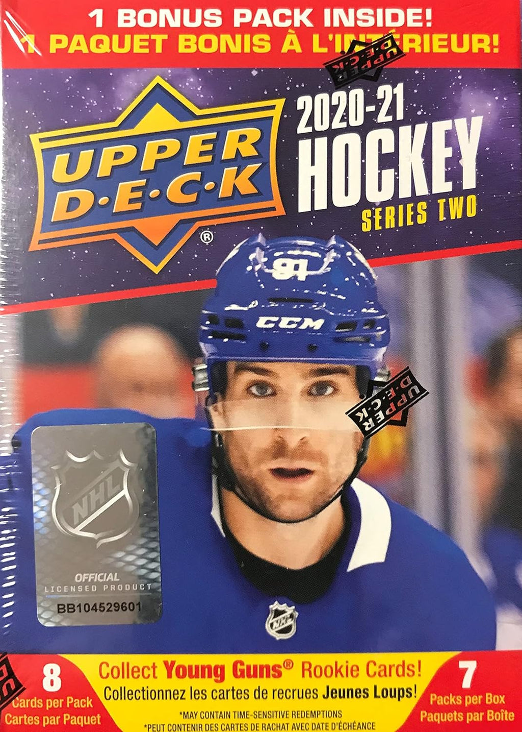 6 Packs Plus 1 Bonus Pack Hockey Blaster Box Q66411