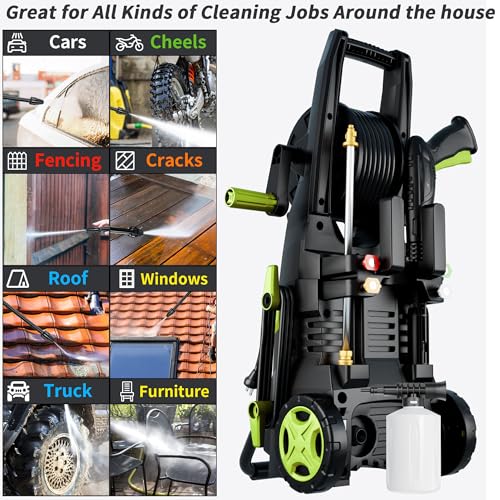 4500 PSI 3.2 GPM Electric Pressure Washer with 4 Quick Connect Nozzles D35022