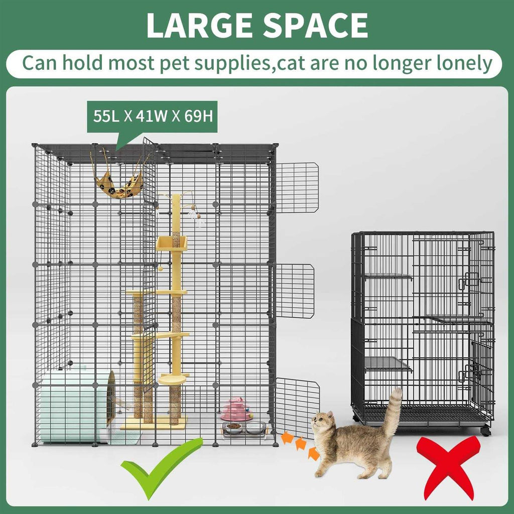 Large Cat Cage Metal Wire Kennels Crate K68710