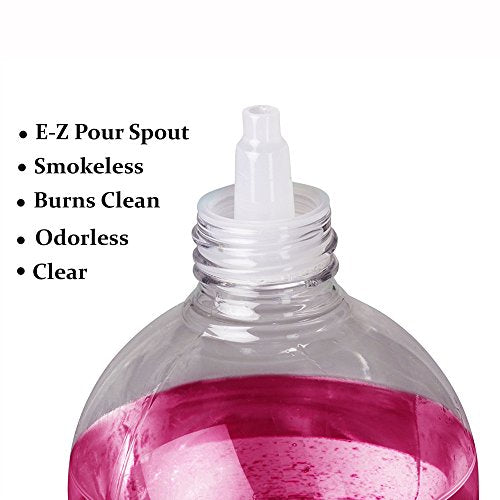 Red Smokeless Odorless Clean Burning Paraffin Lamp Oil 32oz O29174