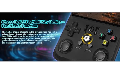 Black 64GB MAX Retro Handheld Game Console H727167