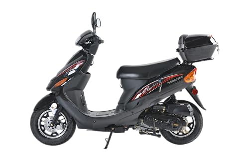 50cc Fully Automatic Scooter Moped with Matching Trunk (Black) I391352