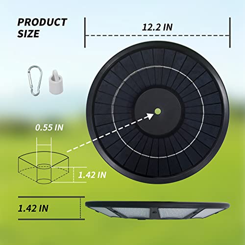 Solar Flag Pole Light 6000 Lumens 566 LED IP67 Waterproof B51950