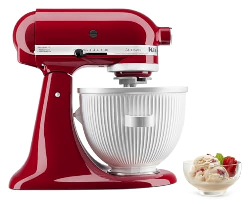 White 2 Quart Ice Cream Maker Attachment for Stand Mixer C499303
