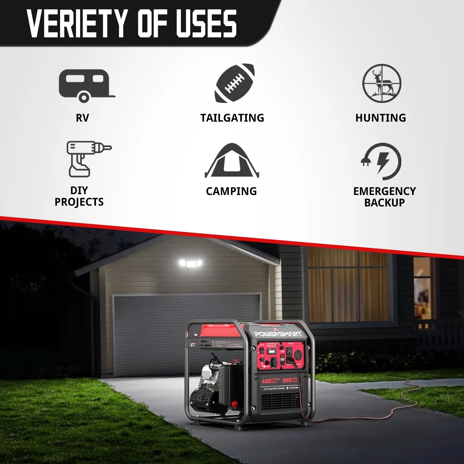 4400-Watt Gas Generator K29347