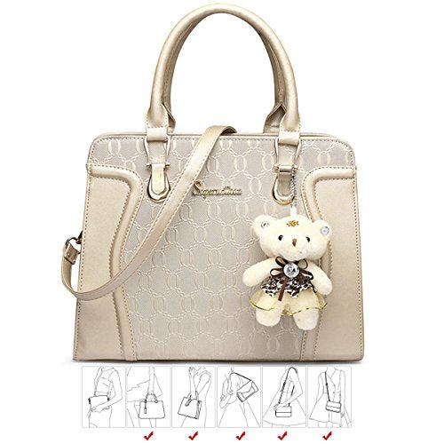 4pcs Tote Bags Shoulder Bag Top Handle Satchel Purse Set R284